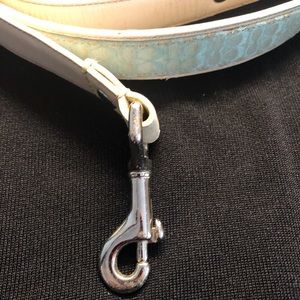 Coach mini signature dog leash